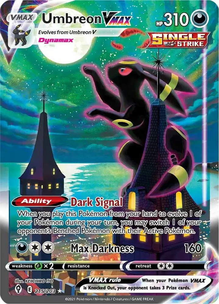 Umbreon VMAX 215/203 Pokémon card for sale Owensboro KY